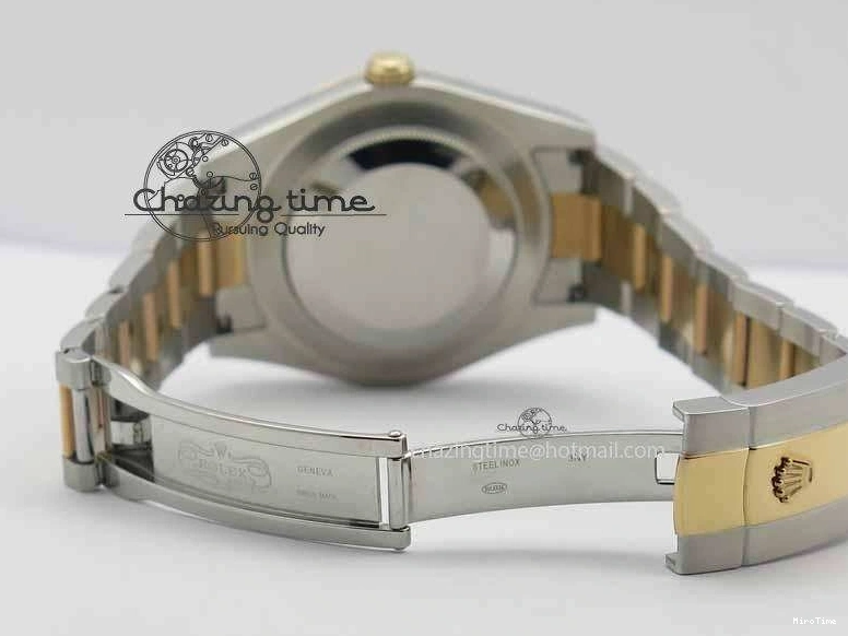 MiroTime 1218 Sleek DateJust II 41mm SS RG BP Maker Best Edition RG Roman Dial On SS RG Bracelet SA 3711